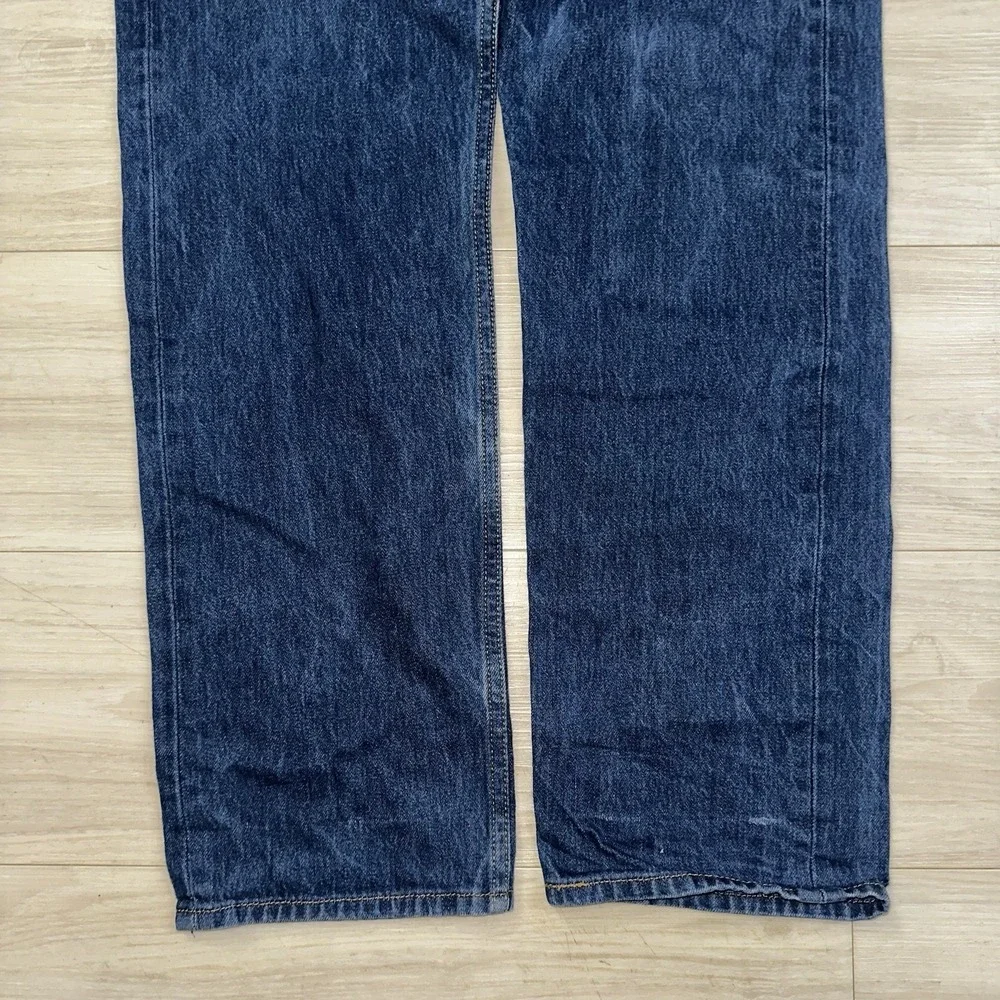 Vintage Levis 501 Jeans Mens 34x34 (Fits 32x31) Dark Wash Button Fly 90s Whisker